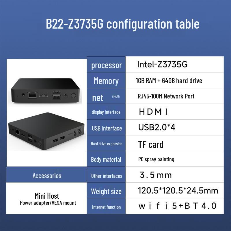 12th Gen N100 Mini PC 4K Soft Router: Portable Business & Office Micro Host