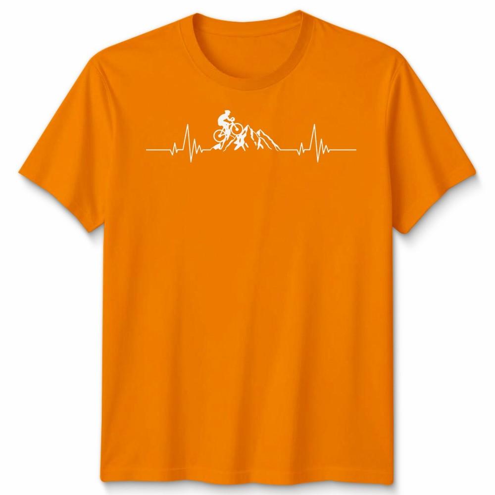 Heartbeat Mountain Bike Unisex T Shirt Cycling Adventure Fun Cool Quality New
