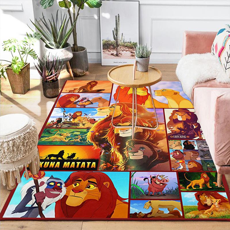 1Pc Lion Collage Rug Office Carpet Indoor Outdoor Doormat Nonslip Soft Comfortable Living Christmas Halloween Xmas Gift D924505