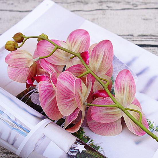 1шт искусственный цветок бабочка орхидея гибкий сад DIY партия свадебный декор