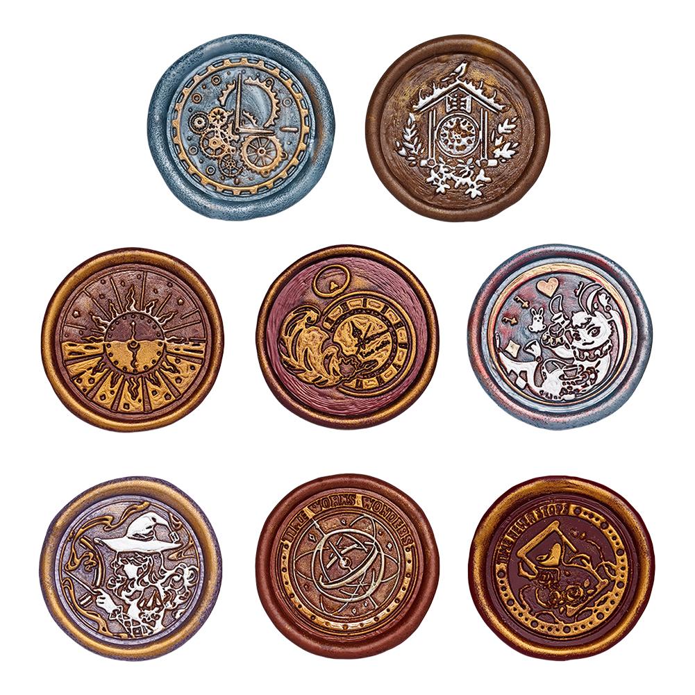 Печать временной серии, медная головка, сделай сам, ручная учетная запись, эмалированная восковая головка для свадебной открытки