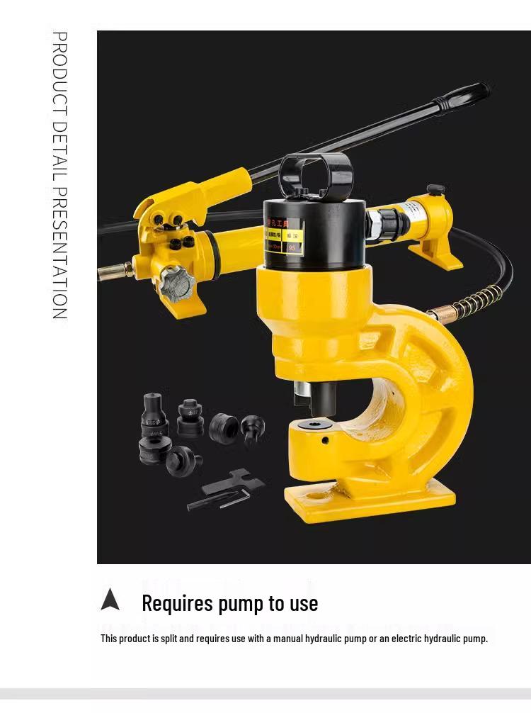 Hydraulic Punching Machine CH-60/70: Portable Electric Manual for Copper, Aluminum Bars, and Angle Steel