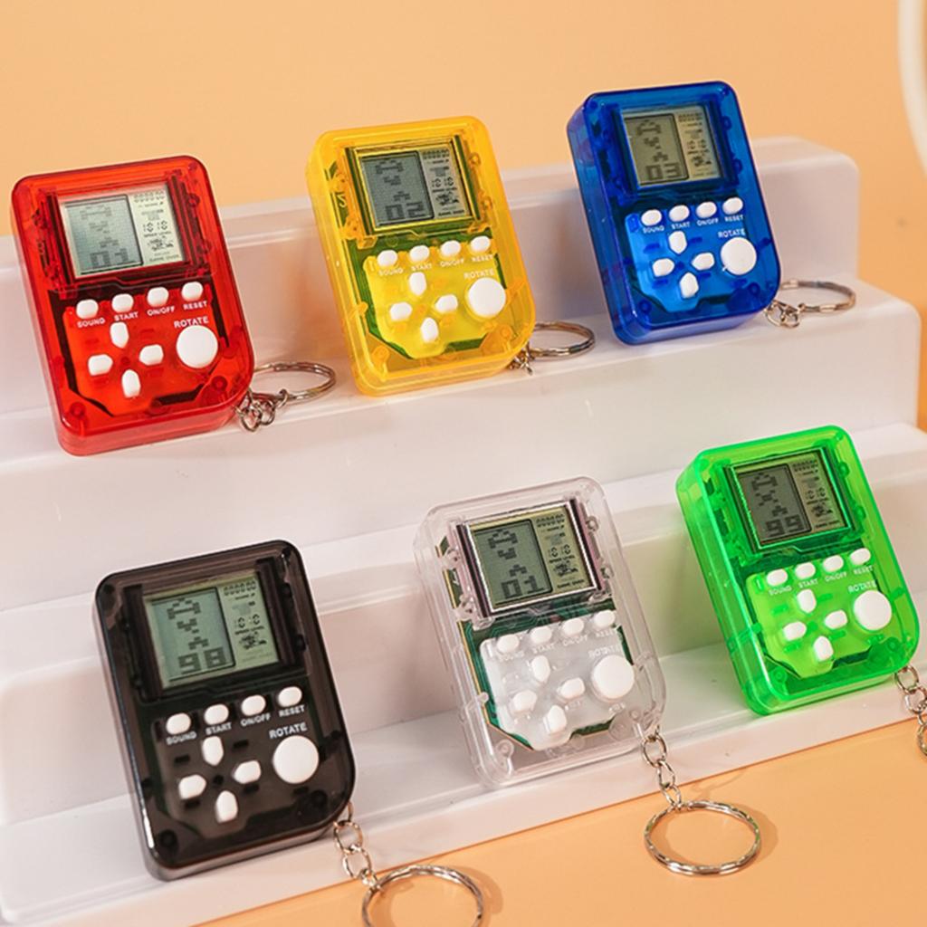 Блочная Электронная Игровая Консоль Ретро Портативная Игровая Консоль Брелок Подвеска