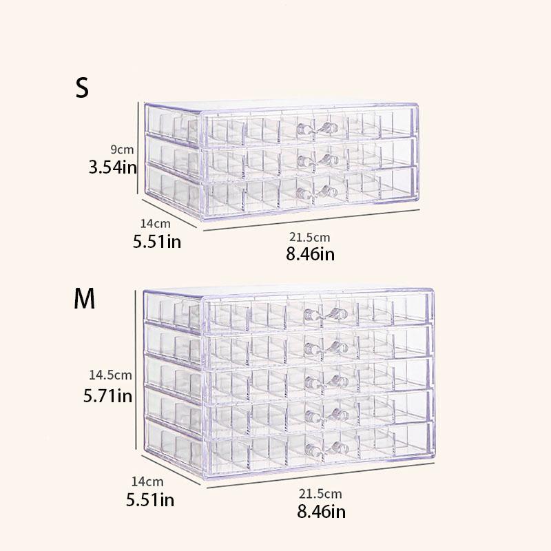 Household Multi-layer Large Capacity Jewelry Storage Box Dust-proof and Anti-oxidation Earring Box Divided Jewelry Storage Box