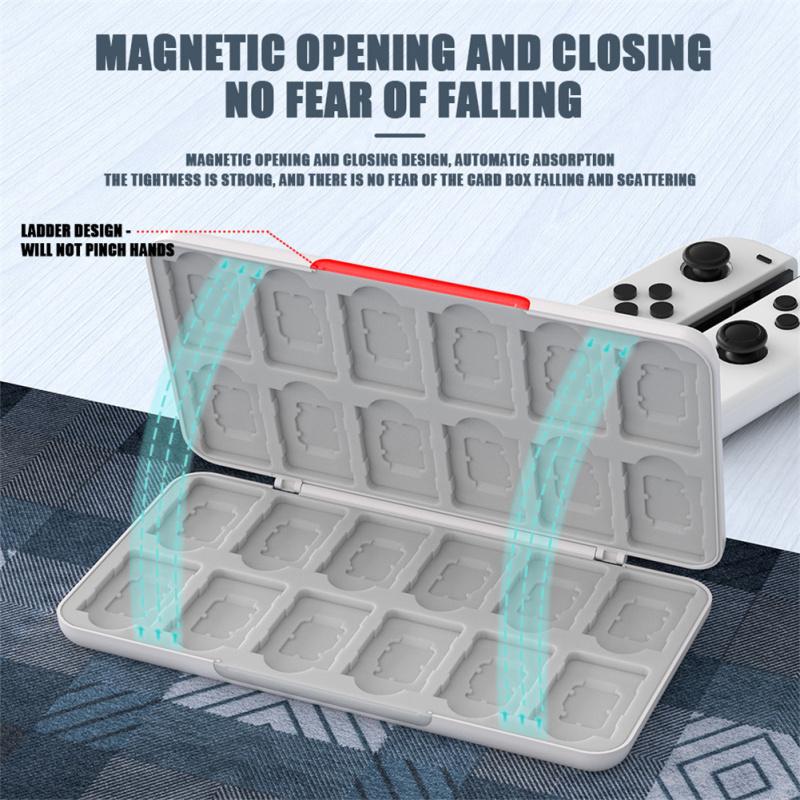 24-в-1 чехол для хранения игровых карт Nintendo Switch 3d силиконовый чехол для коммутатора Nintendo