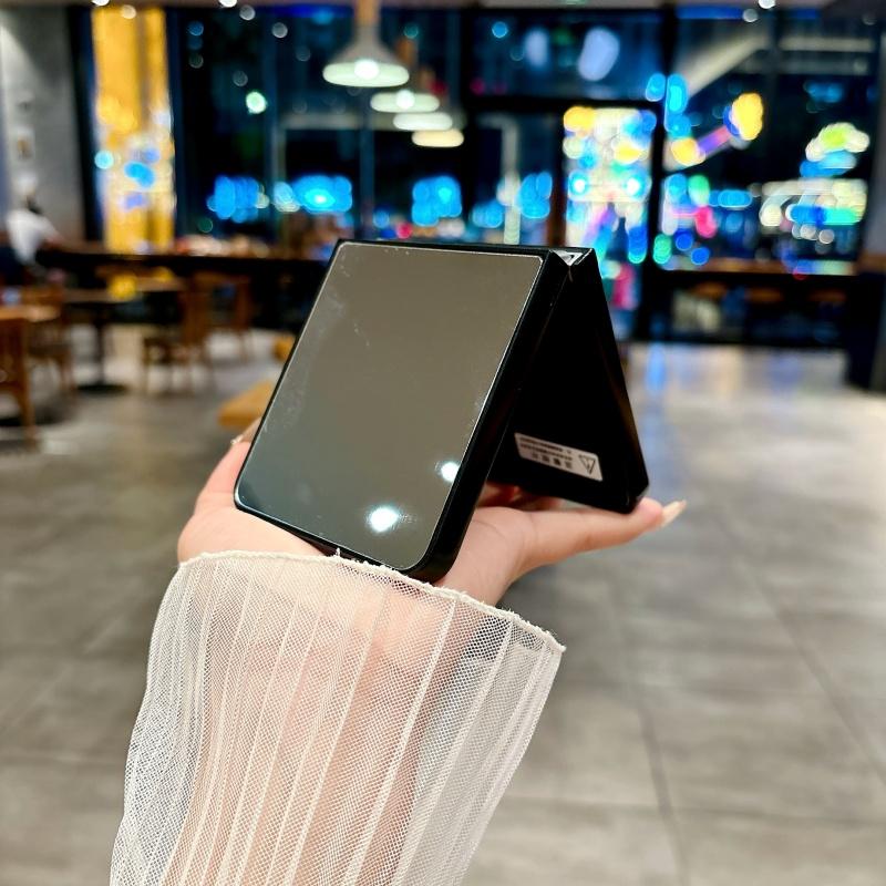 Зеркальный чехол для макияжа для Samsung Galaxy Z Flip 7 6 4 Flip7 zflip flip6 Ультратонкий Ударопрочный Корейский чехол