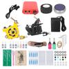 Tattoo Kit Tattoo Power Supply Kit 10 Tattoo Ink Needle Set for Beginners Tattooist 90‑265VUK Plug