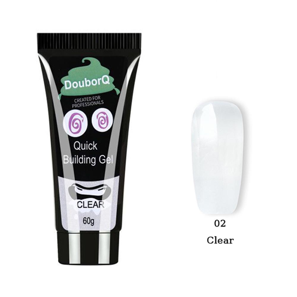 Полигель для быстрого наращивания ногтей, 60 мл, кристаллический желеобразный гель для наращивания ногтей, дизайн ногтей