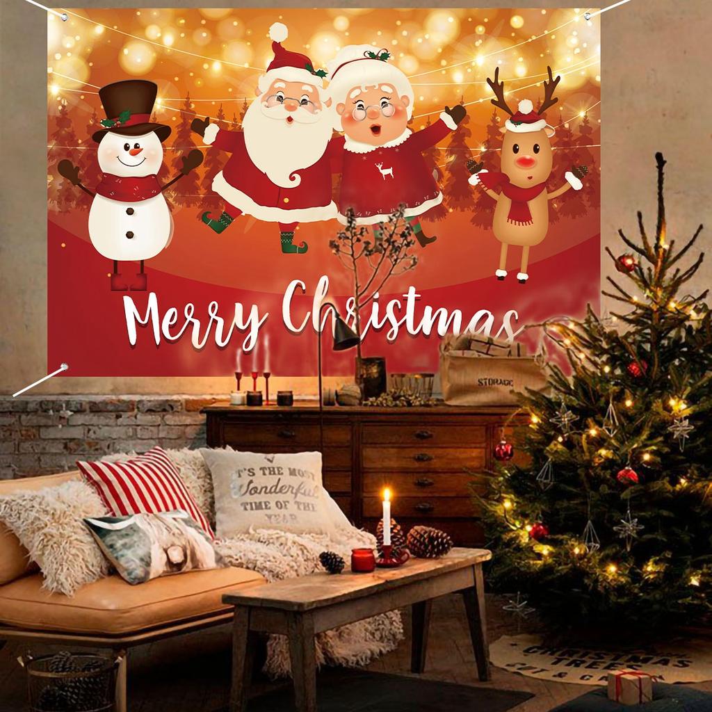Christmas Backdrop Background Merry Christmas Decorations For Home 2025 Navidad Noel Kerst Natal Xmas Decor Supplies Gifts