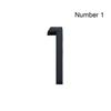 3D Black For Home Mailbox Hotel Address ABS Acrylic Number Plate Sign 0 To 9 Door Label Numeral Tag