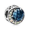 Silver Plated Blue Starry Sky Pendant Alloy Set Star Earth Bead Bracelet & Necklace DIY Jewelry Accessories Series