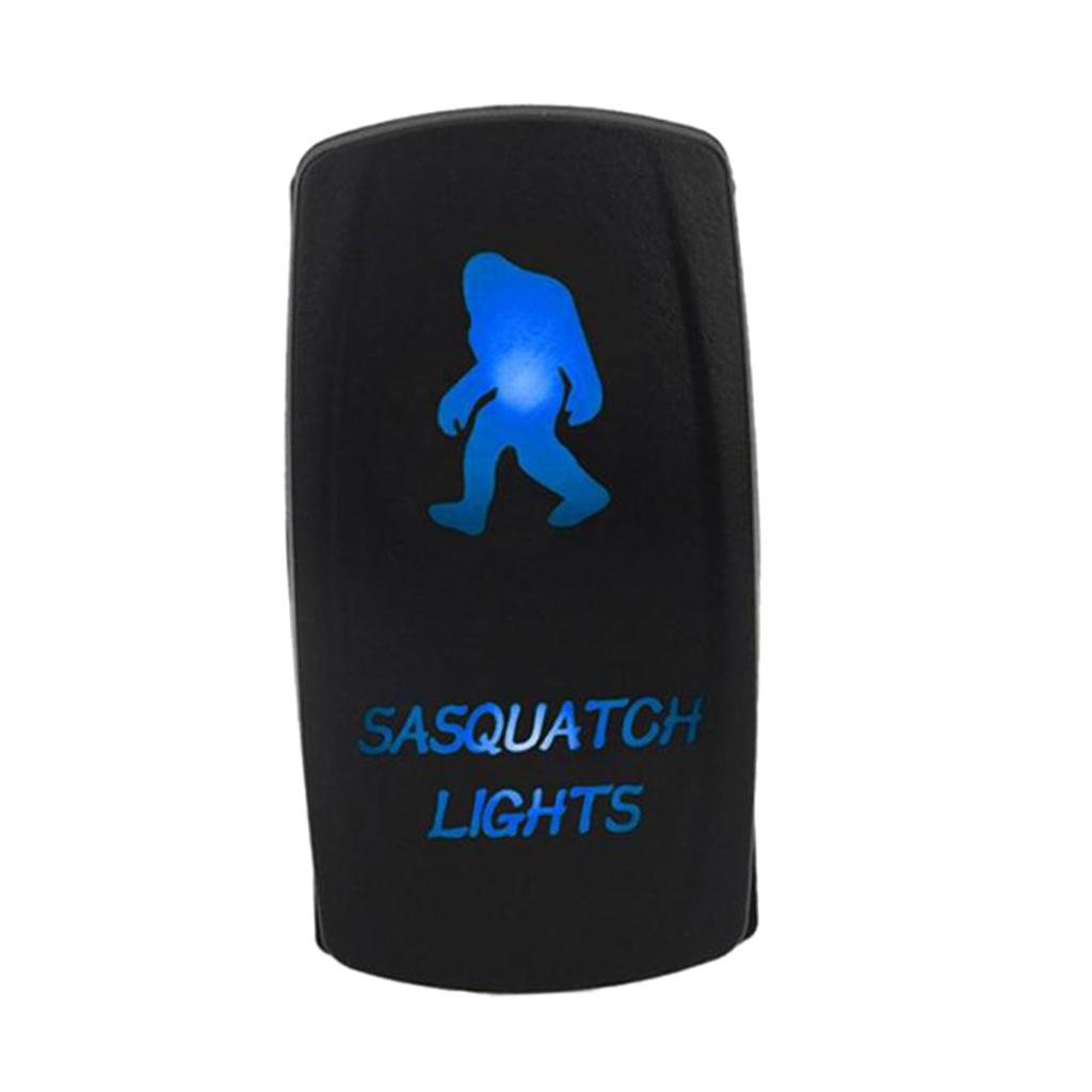 Черный тумблер Sasquatch 12V/24V, 5-контактный, для переоборудования RV, светодиодный
