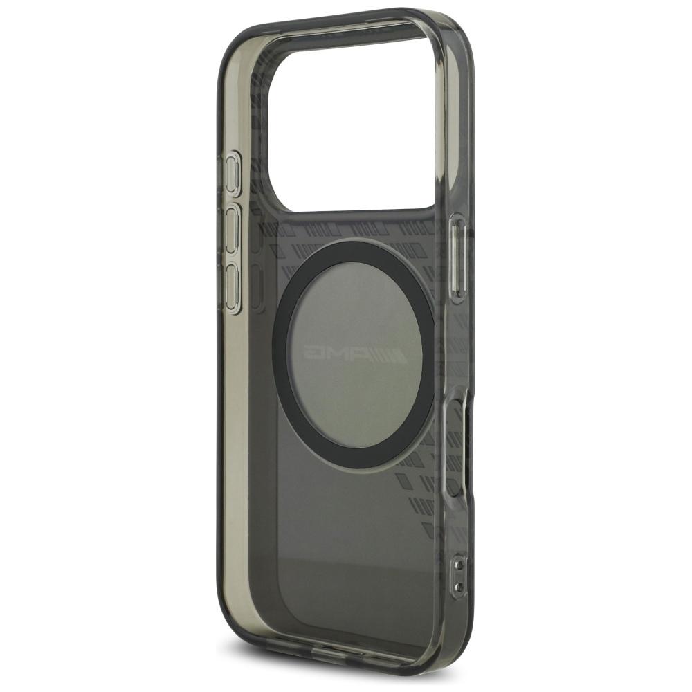 AMG Double Layer Transparent Smocked MagSafe Case for iPhone 17 Pro Black