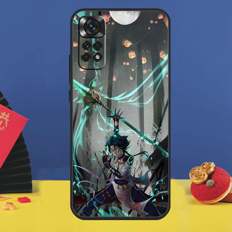 Xiao Genshin impact Phone Case For Xiaomi Redmi Note 11 Pro Note 10 Pro 12 8 9 Pro 9S 10S 11S 12C 9C 10C Funda