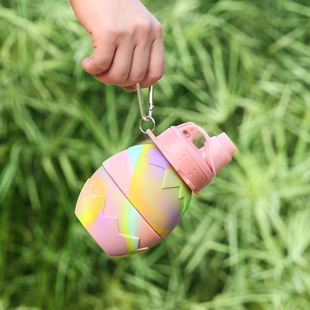 Silicone Silicone Folding Cups Large Capacity Portable Water Bottle Sport Water Bottle Children