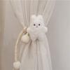 2Pcs Ins Cartoon Bear Curtain 3D Bear Curtain Tieback Window Curtain Buckles  Curtain Decor
