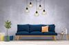 Spider ceiling hanging lamp, gold wire ceiling lamp