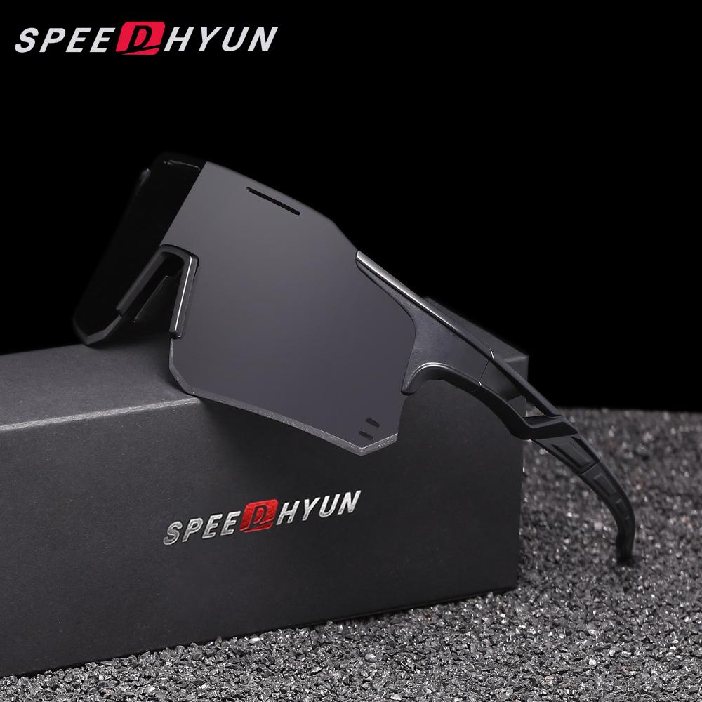 SPEEDHYUN Поляризованные солнцезащитные очки UV400 Защита Ретро Дизайн