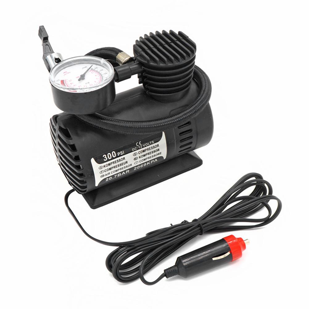60W Electric Air Pump 12V-24V 300 PSI Car Air Compressor Portable Cigarette Lighter Inflator For Cars Bicycles Motorcycles Kay