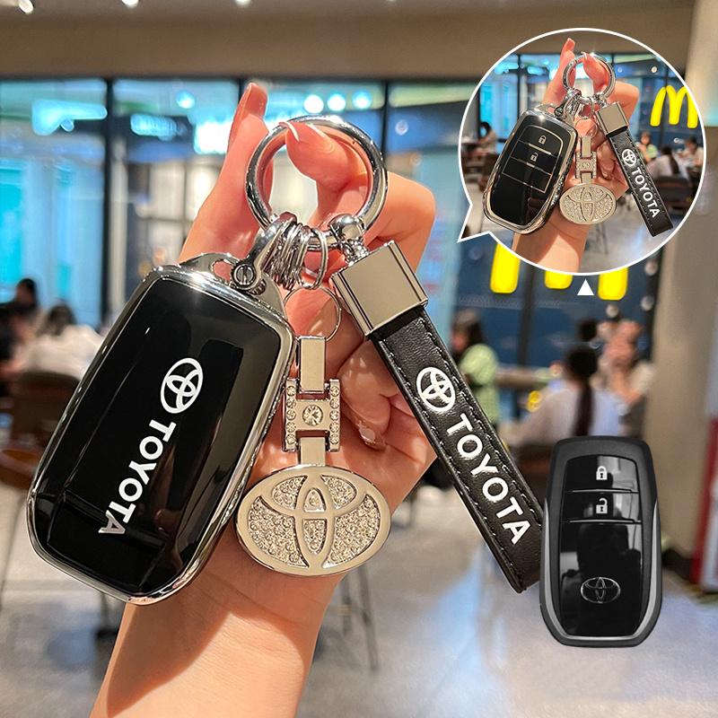 Модный TPU чехол для автомобильного ключа, полный чехол для Toyota CHR Hilux Fortuner Land Cruiser 200 Camry Corolla Crown RAV4 Highland Аксессуары