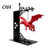 Декоративные подставки для книг на стол, Магический летающий дракон, Лампа для книжной полки, Теплый светодиодный ночник, Фэнтези-декор, Декор для уголка для чтения в библиотеке, Уникальный