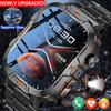 2025 New Military Grade Smart Watch Men 1.96" AMOLED Screen 5ATM Waterproof Sports Fitness Tracker BT Call Smartwatch For Xiaomi