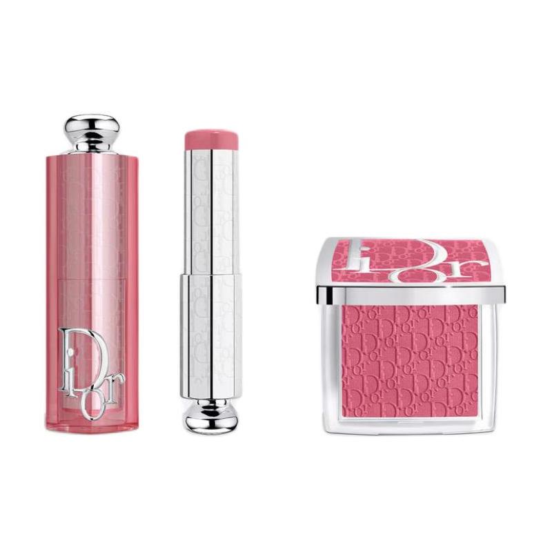 Dior Набор для макияжа: Румяна с сиянием + Стик-румяна Натуральный цвет, увлажняющий + Набор из двух предметов: Румяна #012 Розовое дерево + Стик-румяна #012 Розовое дерево