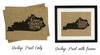 Darling Souvenir Home Sweet Home Burlap Print Wall Decor Kentucky State Map Housewarming Gift-Burlap Print Only