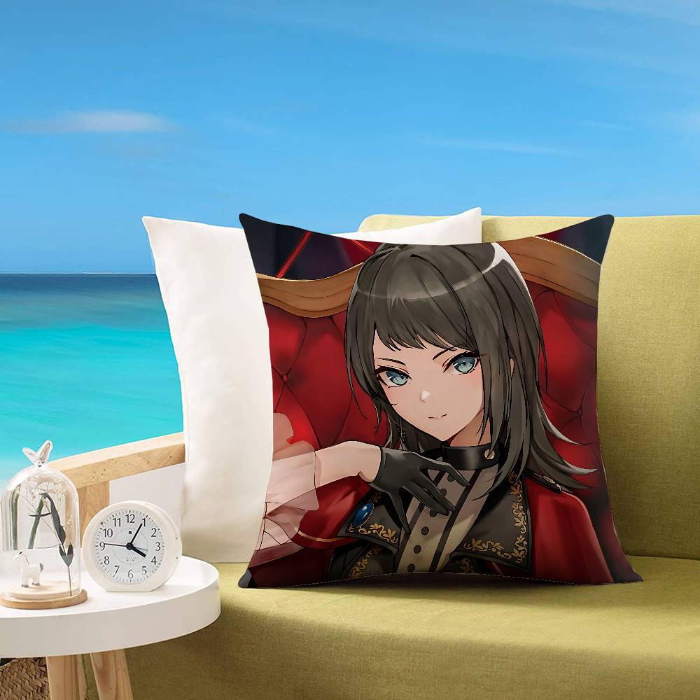B-Bang Dream Ave Mujica Мультячная наволочка Чехол для подушки Мягкий Милый Наволочка для диванной подушки Полиэстер с молнией