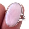 Natural Pink Opal Gemstone Handmade 925 Solid Sterling Silver Ring Size 8 z5C45