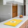 GLASS PROTECTIVE PLATE FOR STOVE 80x52 FLOWERS
