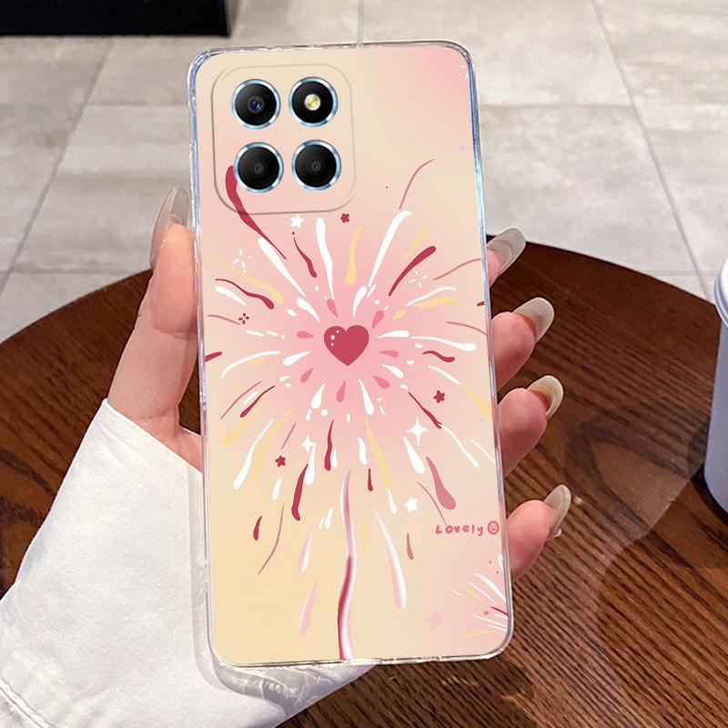 Гелевый чехол для Honor X6 4G/X6S 4G/70 Lite/Play 30M/Honor X8 5G Прозрачный силиконовый мягкий ТПУ задняя крышка Защитный чехол Милый кот