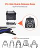 65L Motorcycle Top Case Universal Motorbike Tail Box with Leather Lining