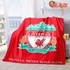 Футбольный клуб Ливерпуль LFC Герб Вы никогда не будете идти в одиночку Логотип Принт Мягкий фланелевый плед Легкий Теплый Покрывало для дивана кресла кровати Декор для дома