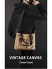 2024 Trendy Canvas Commuter Handbag - Большая вместимость, простая сумка через плечо и сумка-мессенджер