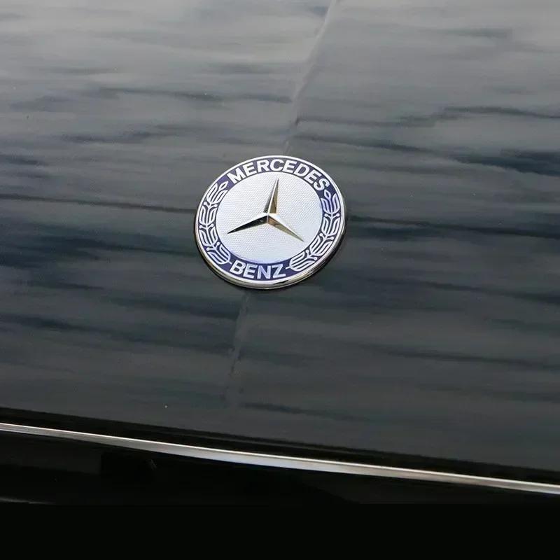 W212 GLC GLK 2025 Hot For AMG Car For Mercedes benz AMG Car Metal Flat Hood Emblem Front Badge Logo Sticker For Mercedes Benz W2 AF1F41