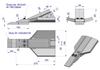 Beak coulter set, screwed subsoiler, application: Unia Kret, boron steel, WARYŃSKI