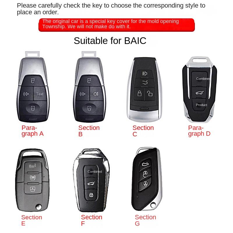 Подходит для чехла-брелка Baic, защитного корпуса Senova X25 X35 X55 X65 D50 Bj40 Changhe Q25 Q35 A6 Beijing X7