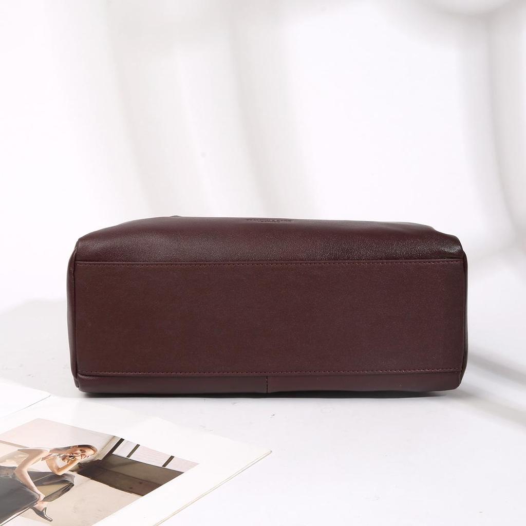 Кристальная сумка кроссбоди из коровьей кожи растительного дубления - 2025 Осень/Зима Мягкая наплечная сумка-тоут