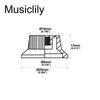 Musiclily Pro Inch Standard Stratocaster 1 2 для гитар Stratocaster производства США, хромированный набор ручек управления громкостью и тембром., (Набор 3)
