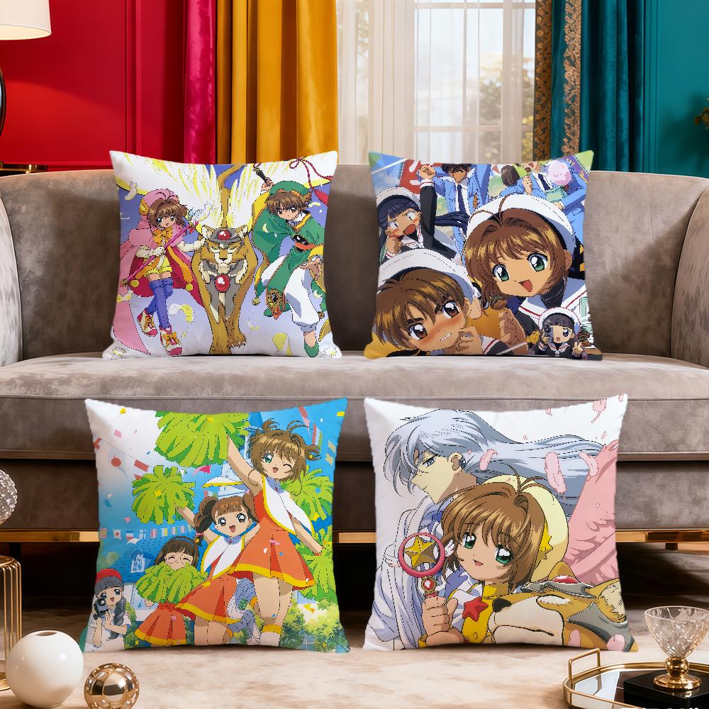 Cartoon CCardcaptors SSakuras Cute soft Comfort Pillowcase for Sofa nap Living Room party Home pet Decor Pillowcover