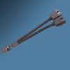 Материнская плата USB 2.0 9-контактный на двойной 9-контактный Один-к-Двум 9-контактный на двойной 9-контактный USB Экранированный Проводная Сеть Черно-Белый