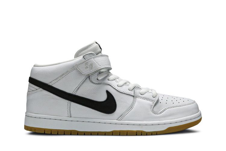 Men's Sneakers Nike SB Dunk Mid Orange Label White White/Black-White-Gum Light Brown