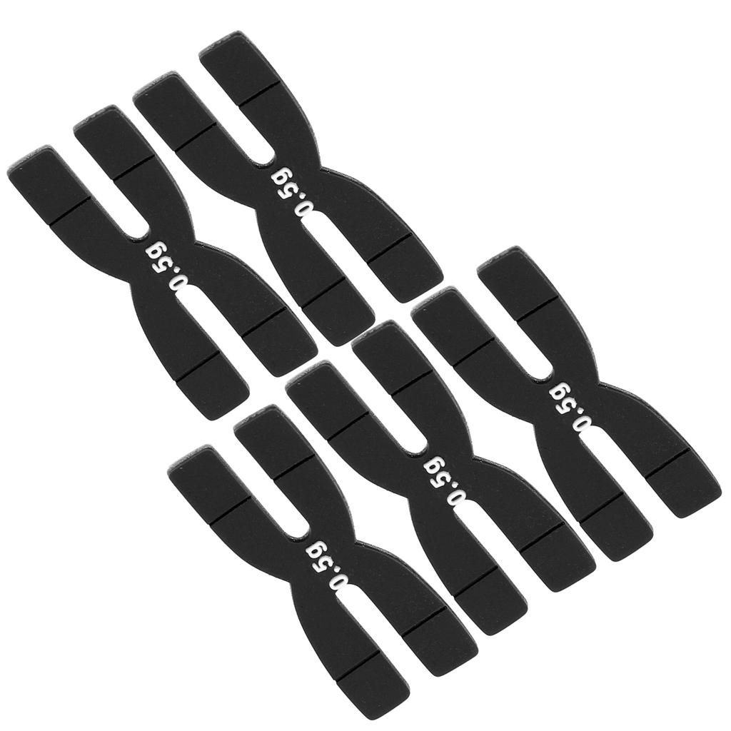 POWERTI 5 шт. 0,5 г ракетка для тенниса и бадминтона полосы для балансировки веса силиконовые ленты для утяжеления бар черный