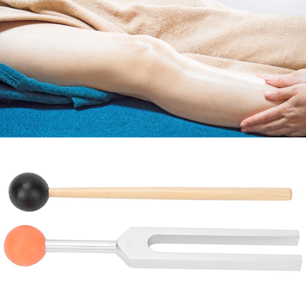 528 Гц камертон из алюминиевого сплава, звуковая лечебная терапия, камертон с молотком