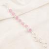 Beautiful Pink Rose Chalcedony Gemstone 925 Sterling Silver Jewelry Bracelet 9" RB-7-16