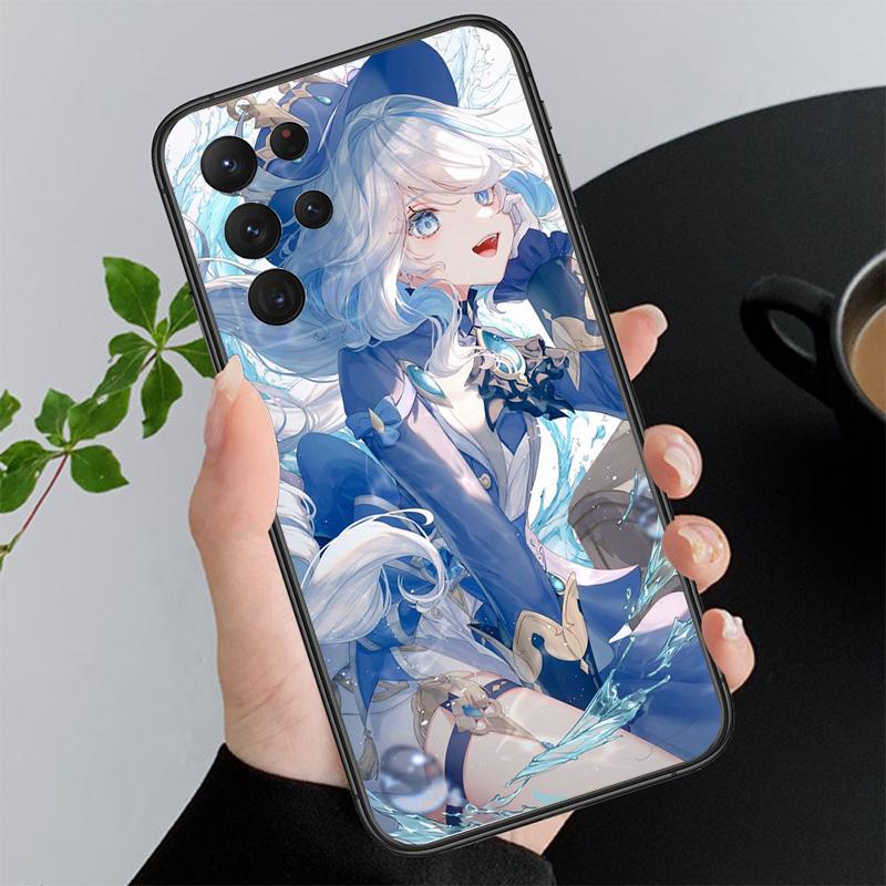 Чехол для телефона Genshin Impact Anime для Samsung A52S A21S A33 A23 A13 A14 A32 A52 A53 A54 A51 A71 M51