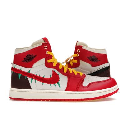 Женские кроссовки Teyana Taylor x Air 1 High Zoom Comfort 2 A Rose From Harlem Red Gym-Red Black FJ0604-601