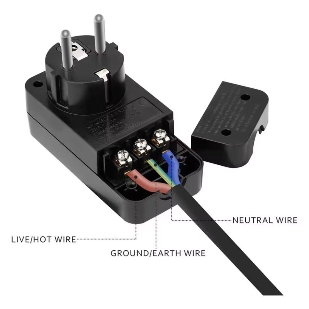 10mA Circuit Breaker Plug EU Plug Leakage Protection Plug Personal Protection