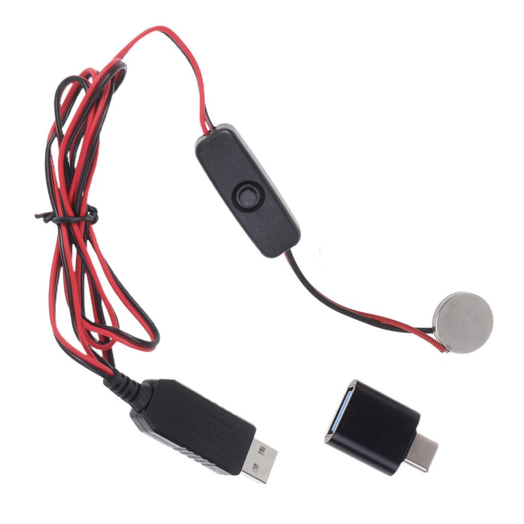 USB или Type-C до 3 В CR2032, фиктивный кабель для зарядки аккумулятора с переключателями. Repalce CR2032, 3 В, аккумулятор для игрушечного термометра